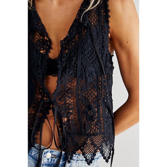 Free People Tops - Free People NWOT Leah Lace Vest Top